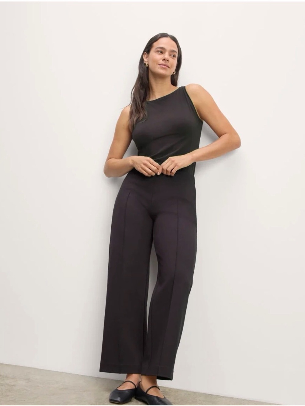 Everlane Dream Trousers in Black - business casual comfort